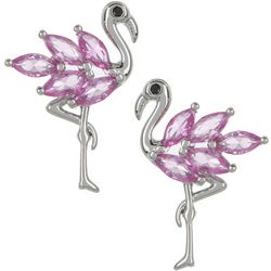 Piper & Taylor Rhinestone Flamingo Stud Earrings