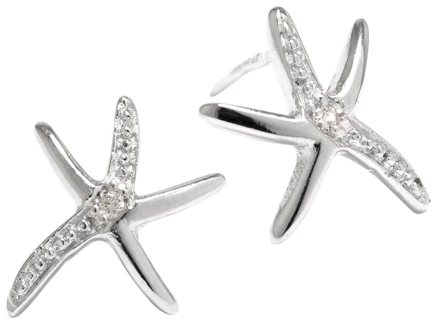 Piper & Taylor Rhinestone Starfish Stud Earrings