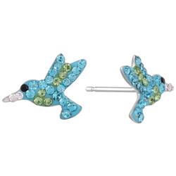 Pave Hummingbird Stud Earrings