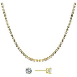 Piper & Taylor 2-Pc. Cubic Zirconia Necklace & Earrings Set