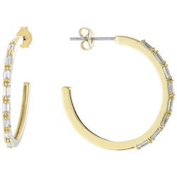 Piper & Taylor Cubic Zirconia C-Cuff Post Back Earrings