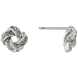 Piper & Taylor Crystal Knot Post Stud Earrings