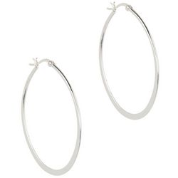 Piper & Taylor 48MM Flat Oval Hoop Earrings