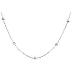 Piper & Taylor 16 In. 4MM Bead Coil Snake Chain Necklace