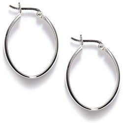 Piper & Taylor Thin Oval Hoop Earrings