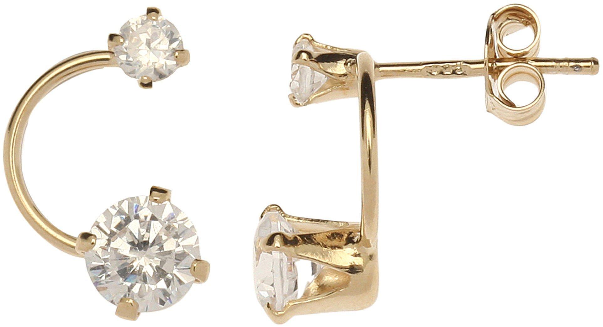 Piper & Taylor Curved Rhinestone Earring