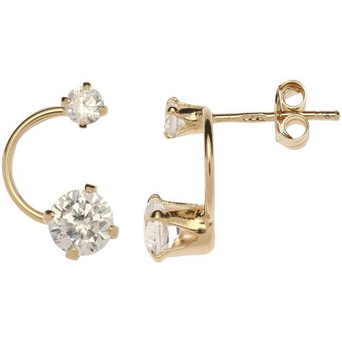 Piper & Taylor Curved Rhinestone Earring