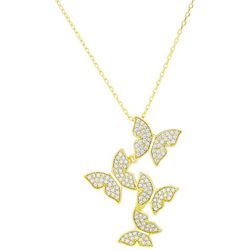 Piper & Taylor Multi Butterfly Pendant Necklace