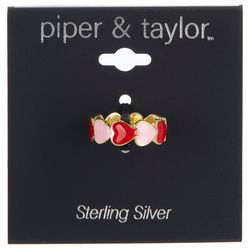 Piper & Taylor Silvertone Heart Ring