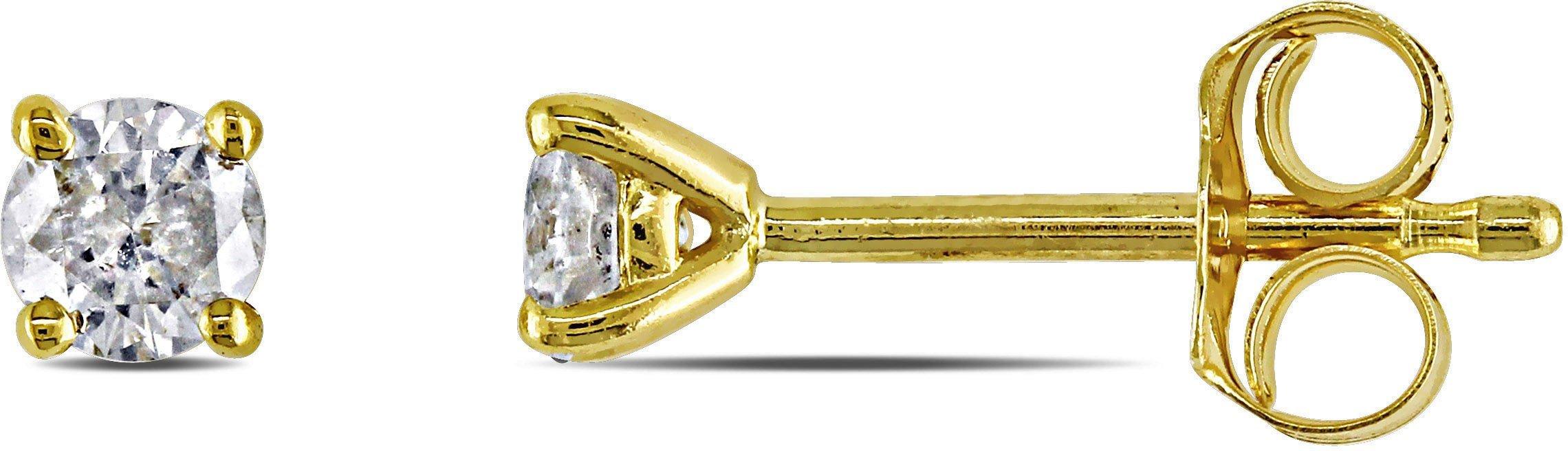 1/4-ct. T.W. Diamond 14K Gold Earrings