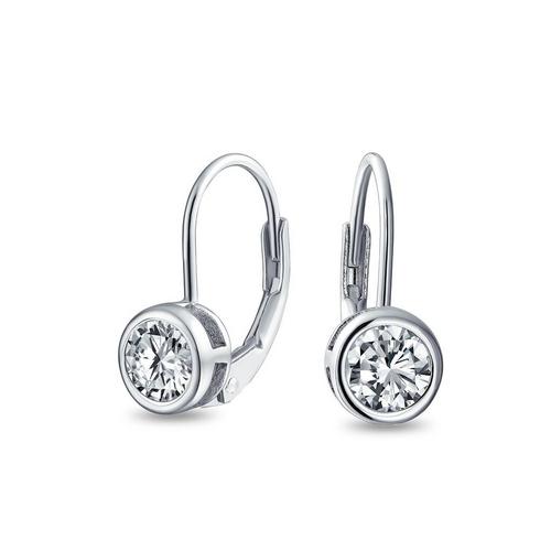 BLING Sterling Silver Cubic Zirconia Earrings