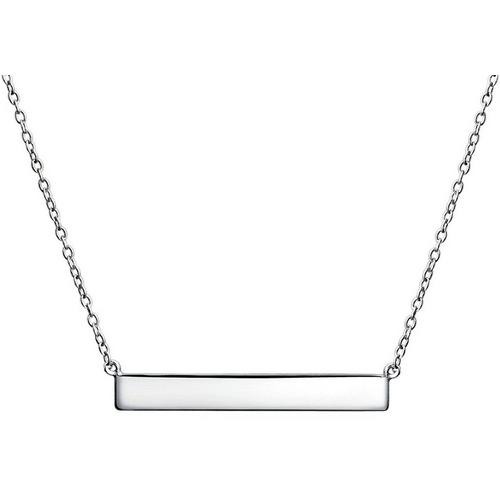 BLING Modern Thin Bar Sterling Silver Necklace
