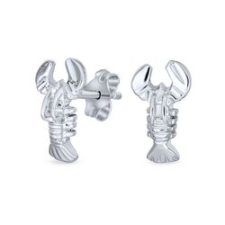 BLING Jewelry Sterling Silver Lobster Earrings