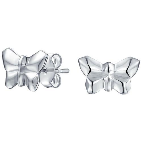 BLING Jewelry Origami Butterfly Stud Earrings