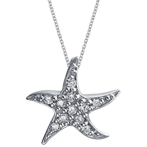 BLING Jewelry Happy Starfish Pendant Necklace