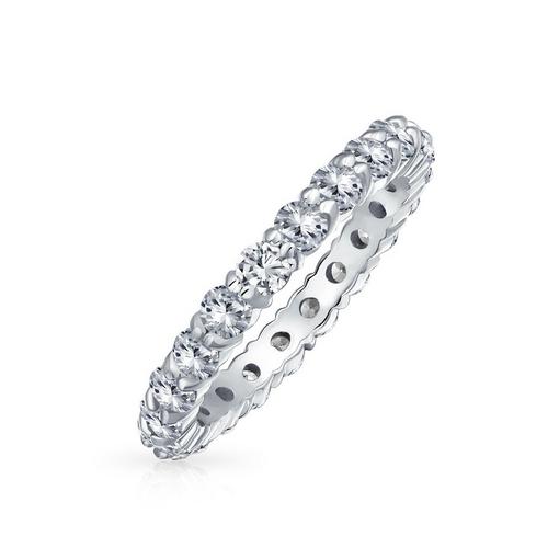 BLING Stackable Cubic Zirconia Eternity Ring