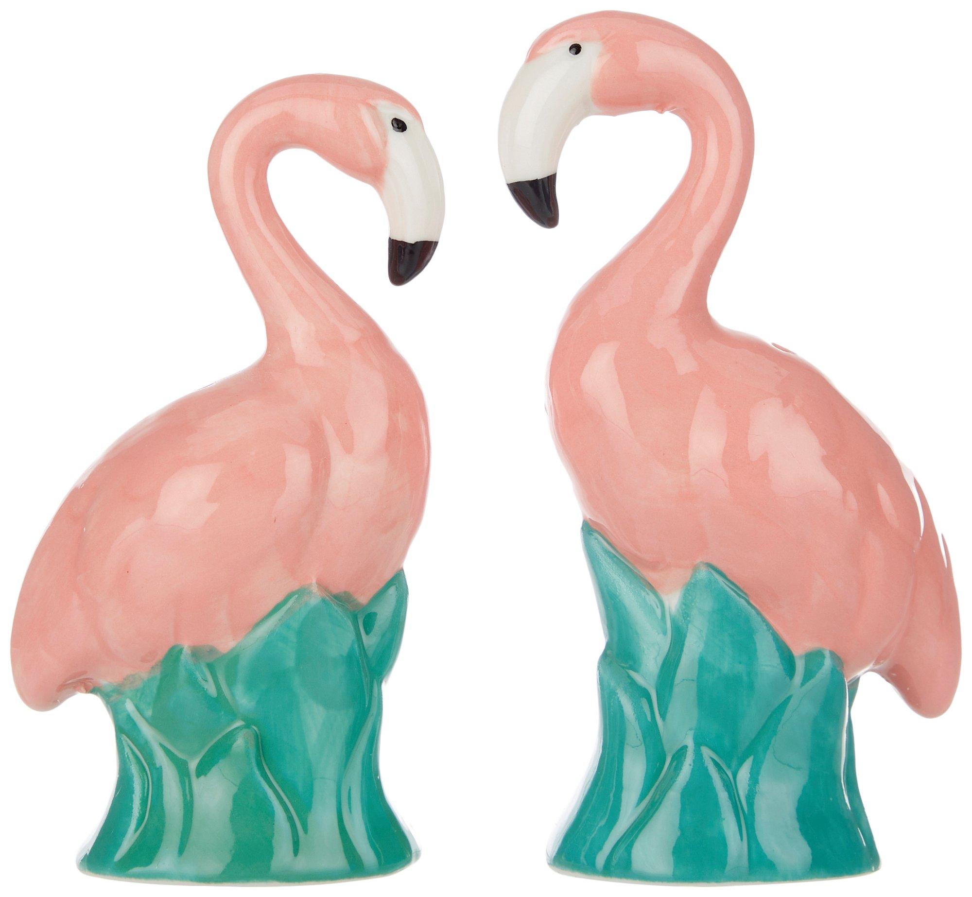 2 Pc Flamingo Salt & Pepper Shakers