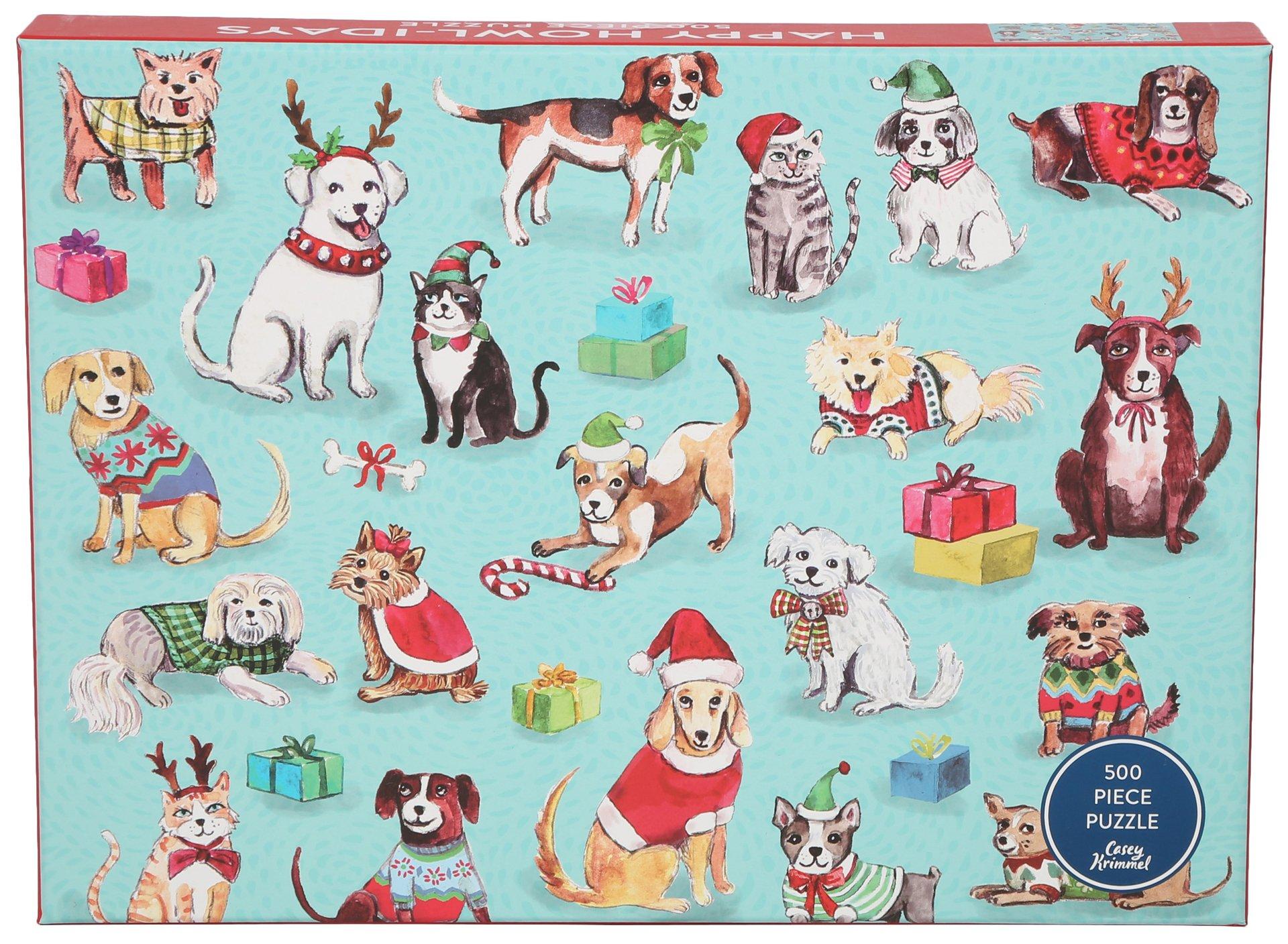 Happy Howl-idays 500 Pc Puzzle