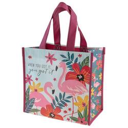 Flamingo Reusable Medium Gift Tote Bag