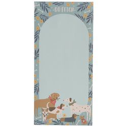 Karma Dog Print Long Magnetic Lined Note Pad