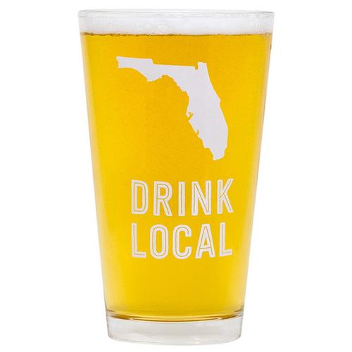 About Face Designs Drink Local Florida Beer Pint