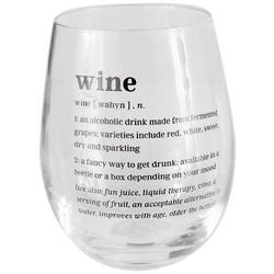 Wine Definition Stemless Wine Glass