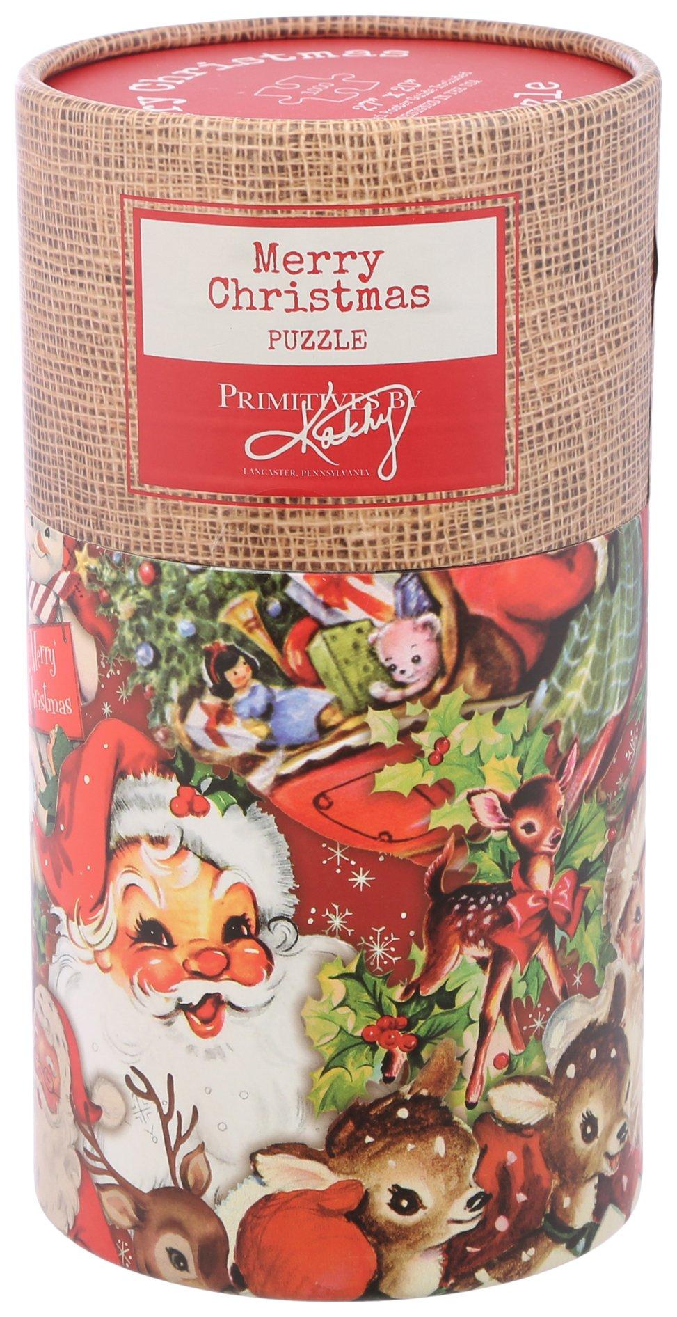 1,000 Pc Retro Merry Christmas Puzzle