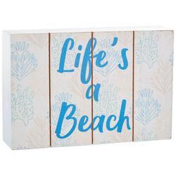 4x6 Lifes A Beach Wood Table Sign