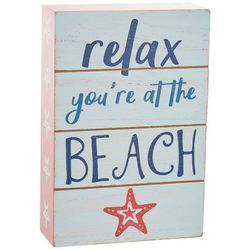 Pavilion 4x6 Relax Starfish Wood Table Sign