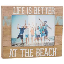 Life Is Better At The Beach Wood Table Photo Frame