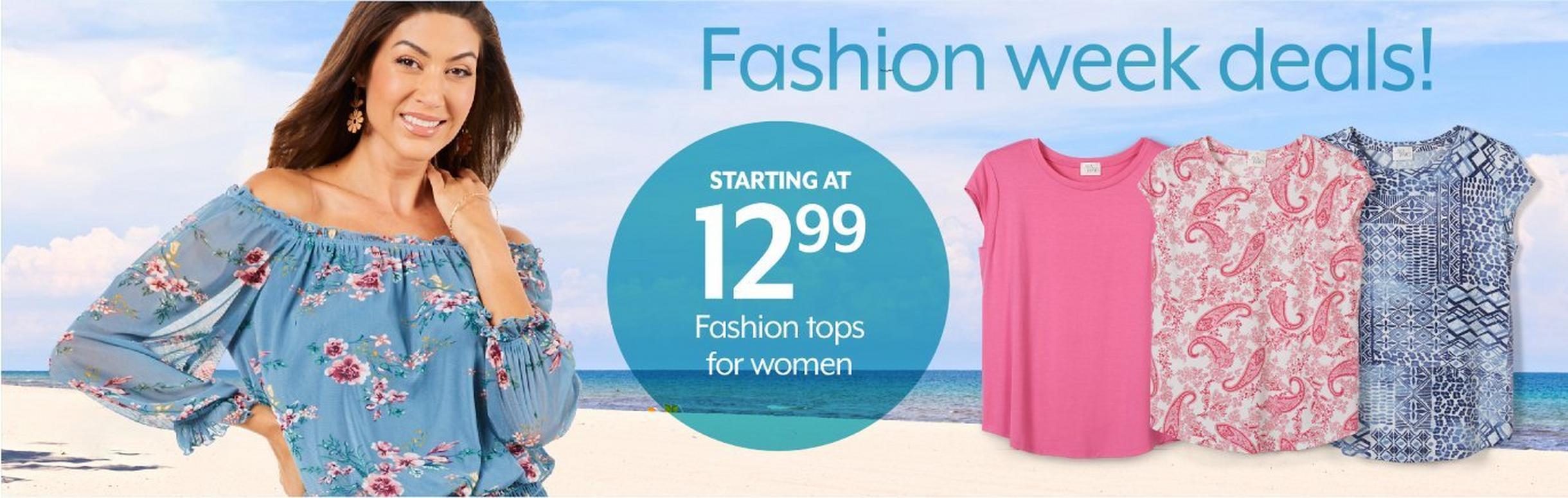 Starting at 12.99 Fashion tops for women