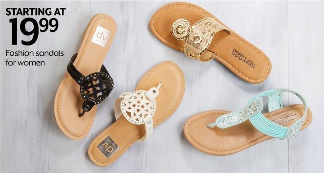 Starting at 19.99 Fashion sandals for women