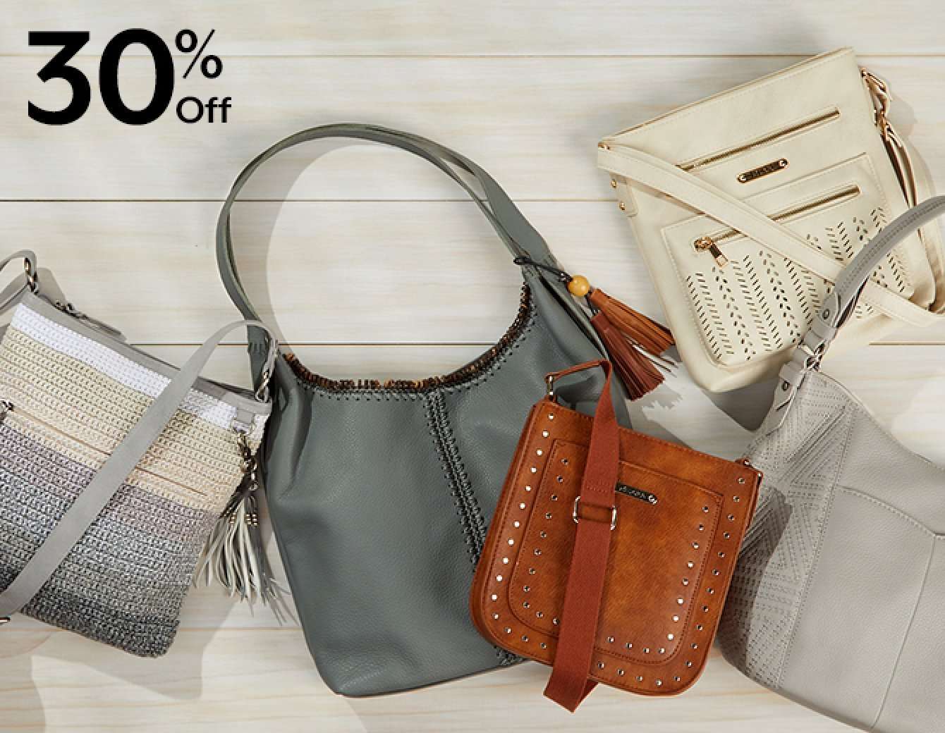 30% off fashion handbags