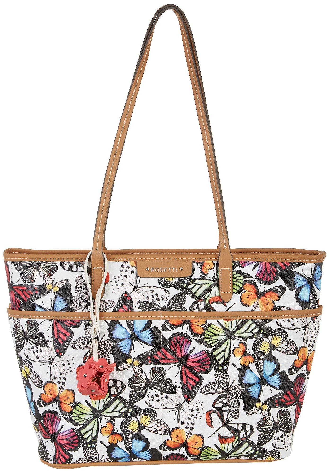 Rosetti Tessa Butterfly Print Tote Handbag One Size Multi Butterfly Ebay 3320