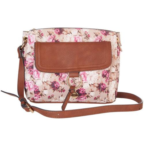 Rosetti Eva Coho Floral Vegan Leather Crossbody Handbag