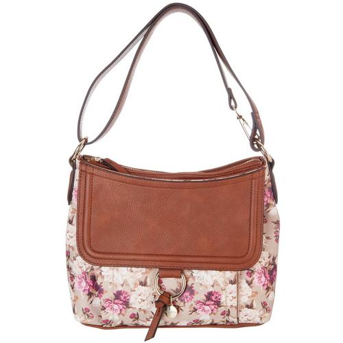 Rosetti Eva Coho Floral Vegan Leather Hobo Handbag