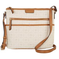 Tessa Pinpoint Vegan Leather Mid Crossbody Handbag