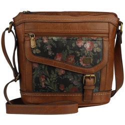 B.O.C. Amherst Floral Vegan Leather Crossbody Handbag