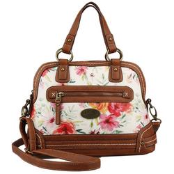 B.O.C. Whitley Floral Vegan Leather Satchel Handbag