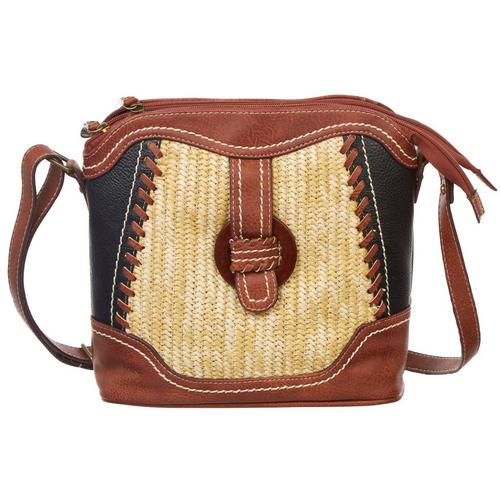 BOC Haygerton Woven Straw Front & Faux Buckle
