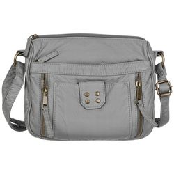 Bueno Grainy Pocket Studded Crossbody Handbag