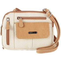 MultiSac Solid Textured Zippy 3-Compartment Crossbody