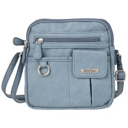 Multisac Solid Embossed North-South 3-Compartment Crossbody