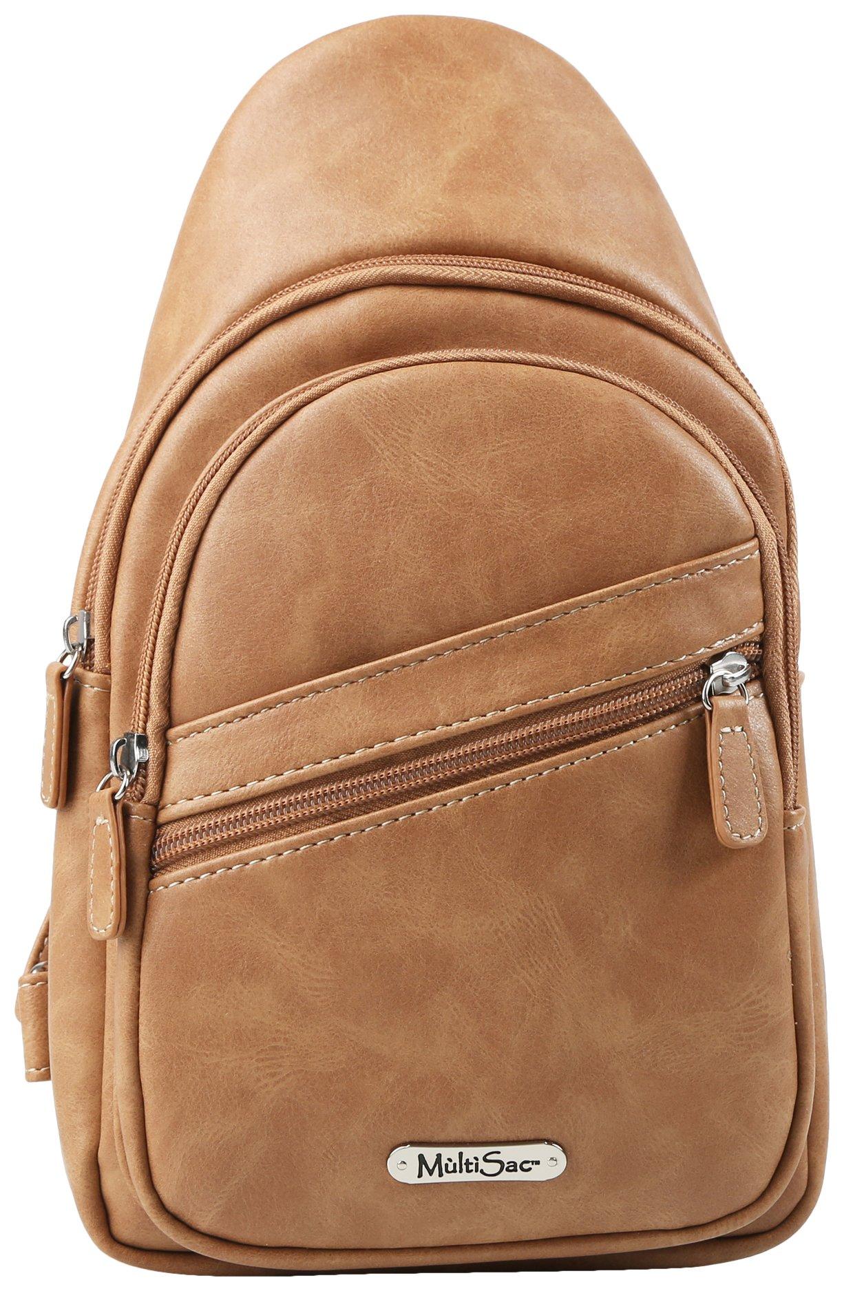 Casper Solid Vegan Leather Sling Bag