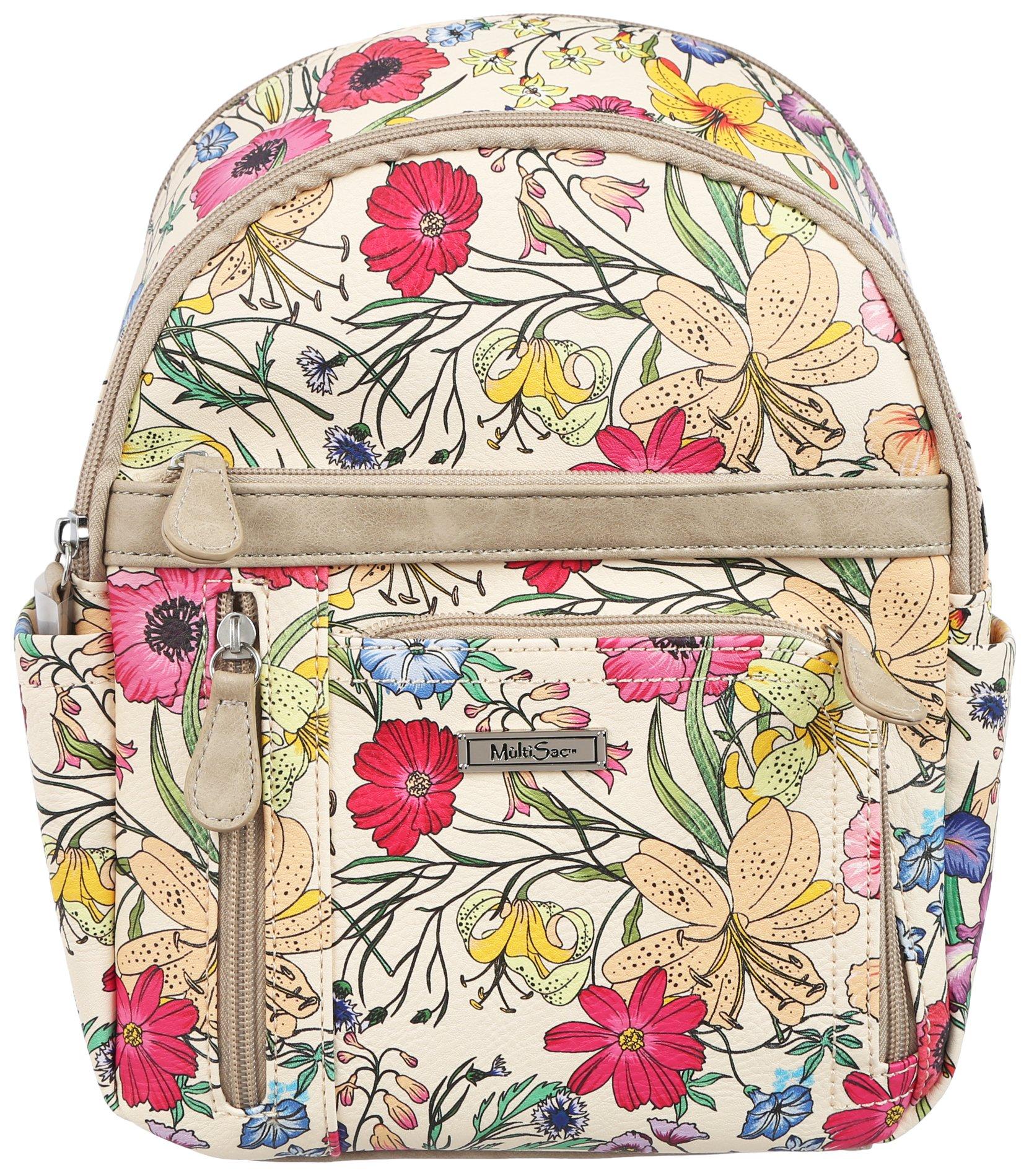 MultiSac Adele Sanibel Floral Vegan Leather Backpack