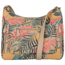 MultiSac Leaf Print Riverside Hobo Crossbody Bag