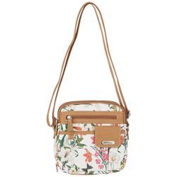 MultiSac Cyprus Floral 3-Compartment Vegan Leather Crossbody