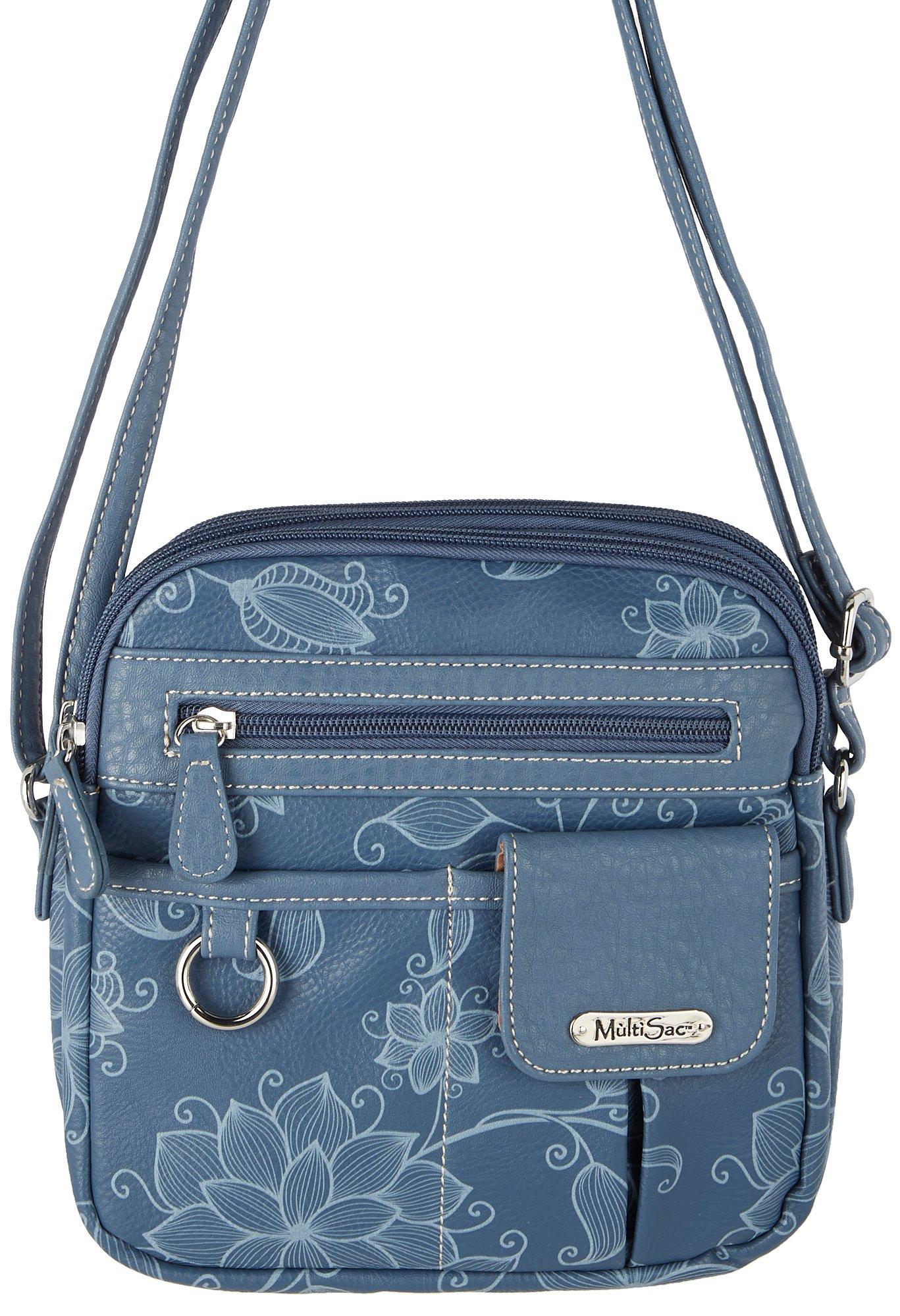 Floral North South Crossbody