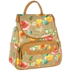 MultiSac Major Floral Print Vegan Leather Backpack