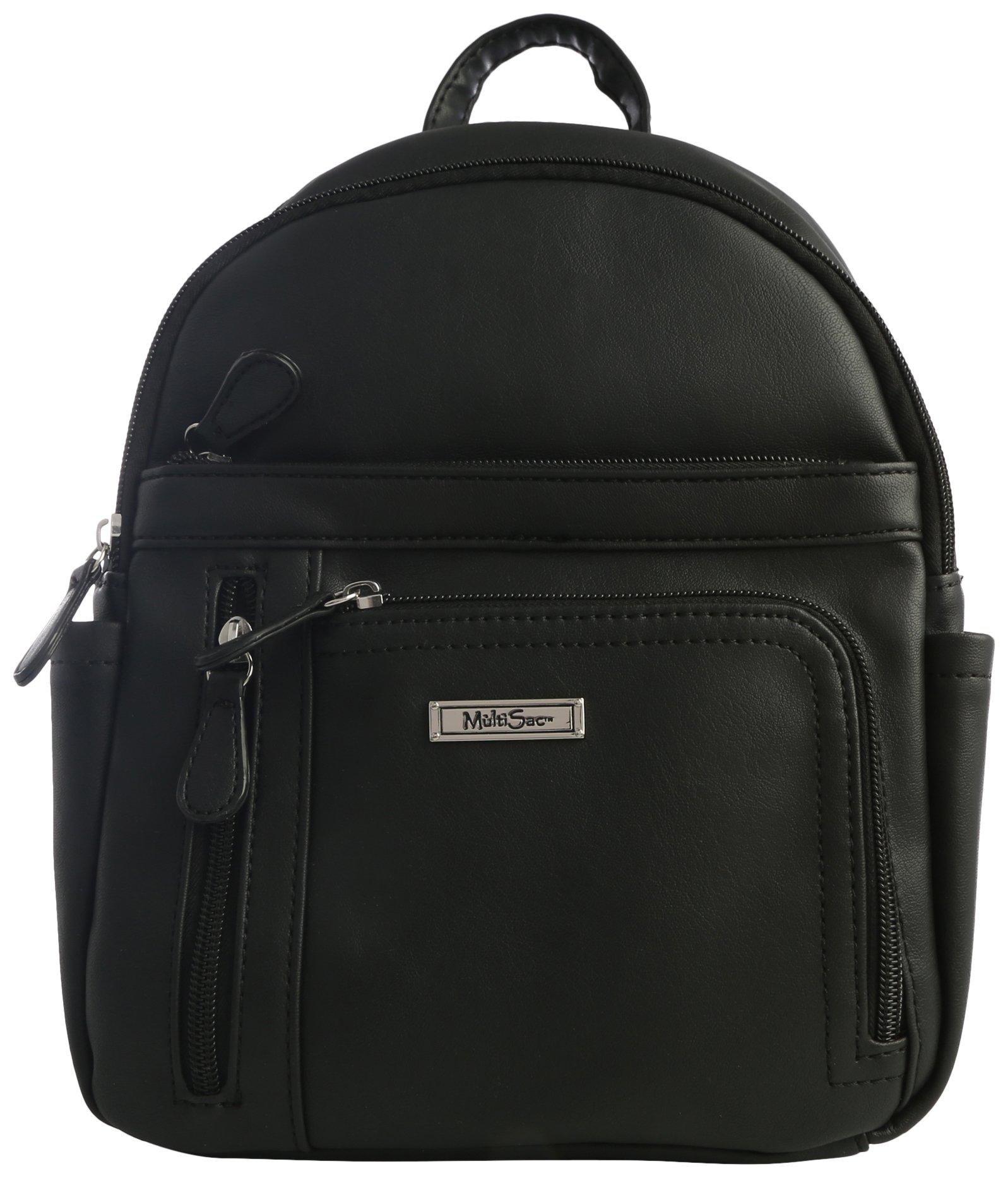 Adele Solid Vegan Leather Backpack